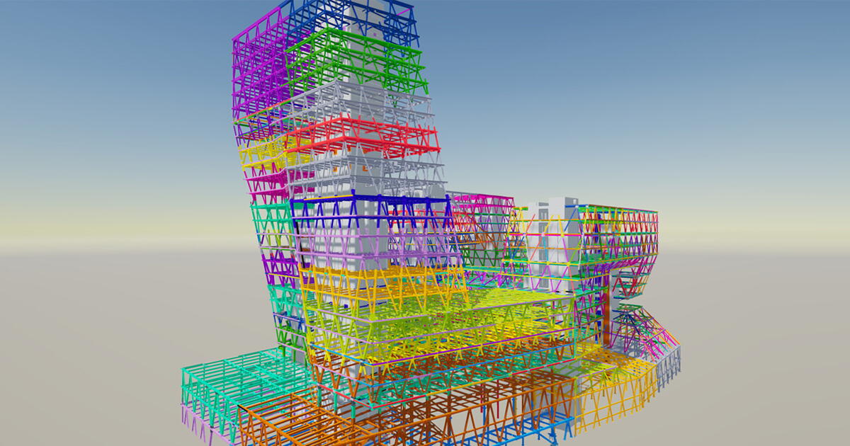 Sabic Jubail Main Building Tekla